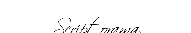 Scriptorama font preview