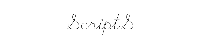 ScriptS font preview