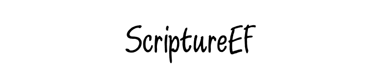 ScriptureEF font preview