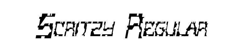 Scritzy Regular font preview