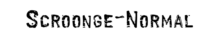 Scroonge-Normal font preview