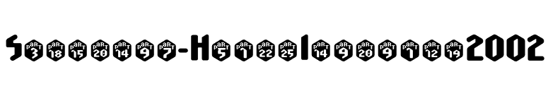 Scrotnig-HeavyInitials2002 font preview