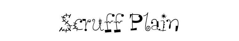 Scruff Plain font preview