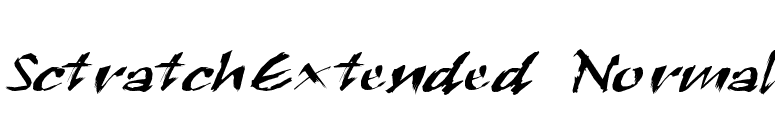SctratchExtended Normal font preview