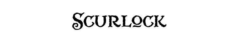 Scurlock font preview