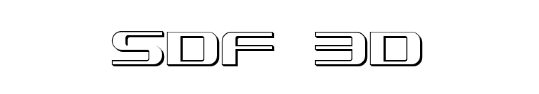 SDF 3D font preview