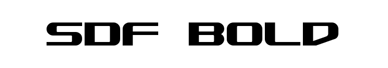 SDF Bold font preview