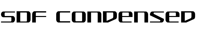 SDF Condensed font preview