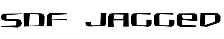 SDF Jagged font preview