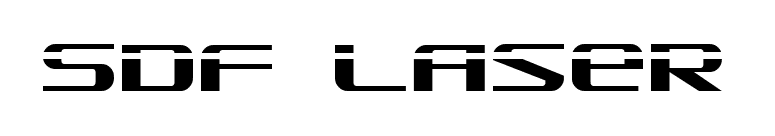 SDF Laser font preview