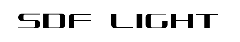 SDF Light font preview