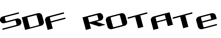 SDF Rotate font preview