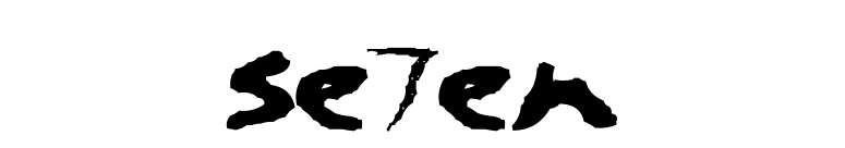 se7en font preview