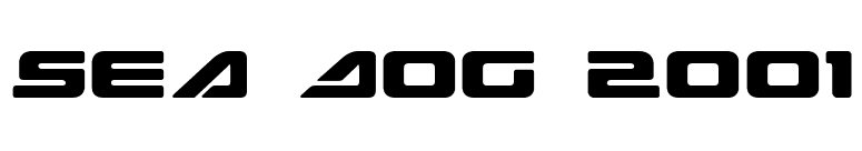 Sea Dog 2001 font preview