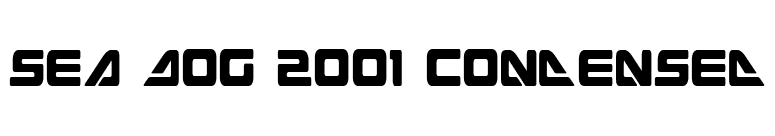 Sea Dog 2001 Condensed font preview