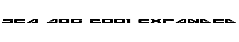 Sea Dog 2001 Expanded font preview
