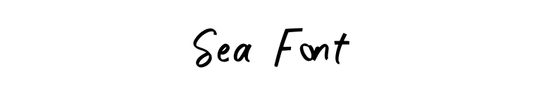 Sea Font font preview
