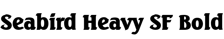Seabird Heavy SF Bold font preview