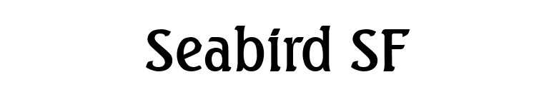 Seabird SF font preview