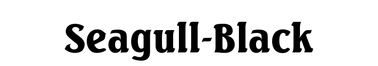 Seagull-Black font preview