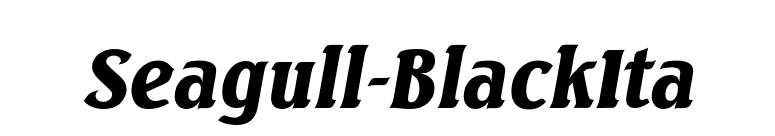 Seagull-BlackIta font preview