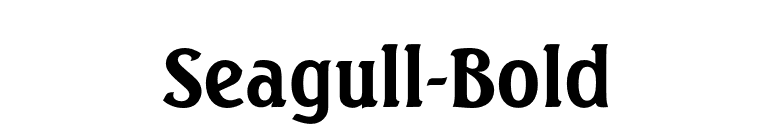 Seagull-Bold font preview