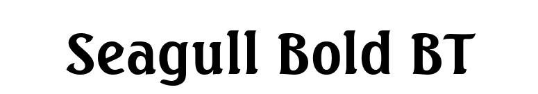 Seagull Bold BT font preview