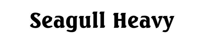 Seagull Heavy font preview