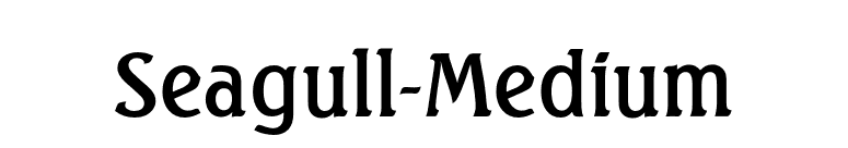 Seagull-Medium font preview