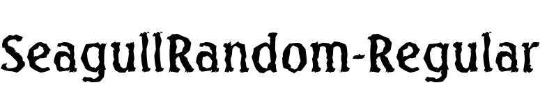SeagullRandom-Regular font preview