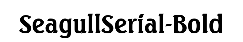SeagullSerial-Bold font preview
