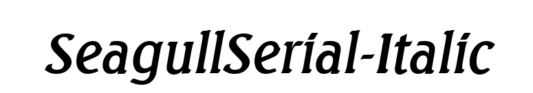 SeagullSerial-Italic font preview