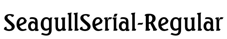 SeagullSerial-Regular font preview