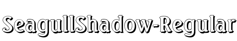 SeagullShadow-Regular font preview