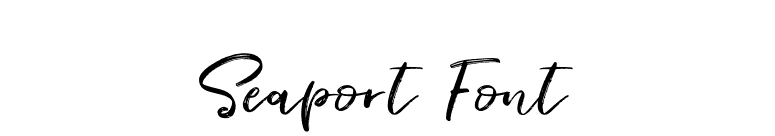 Seaport Font font preview