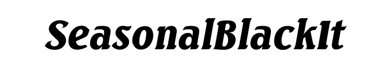 SeasonalBlackIt font preview