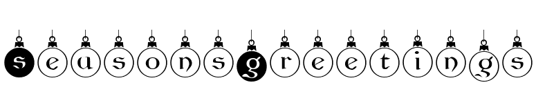 SeasonsGreetings font preview