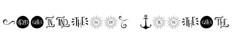 Seaworthy Extras font preview