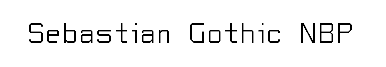 Sebastian Gothic NBP font preview