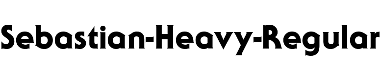 Sebastian-Heavy-Regular font preview