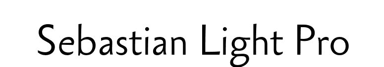Sebastian Light Pro font preview