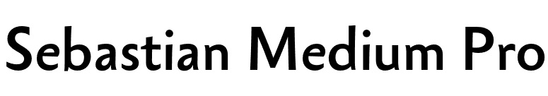 Sebastian Medium Pro font preview