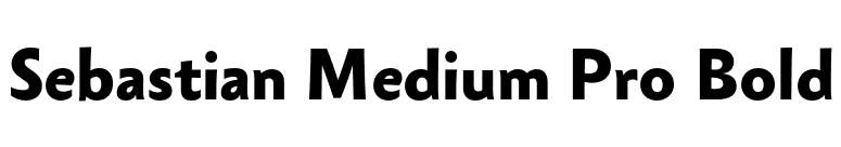 Sebastian Medium Pro Bold font preview