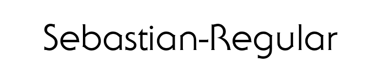 Sebastian-Regular font preview