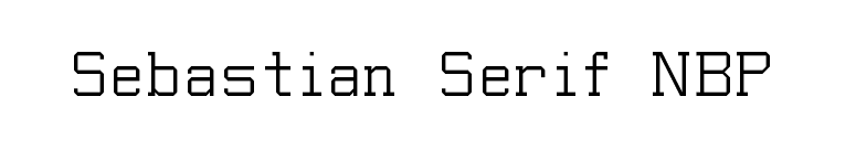 Sebastian Serif NBP font preview