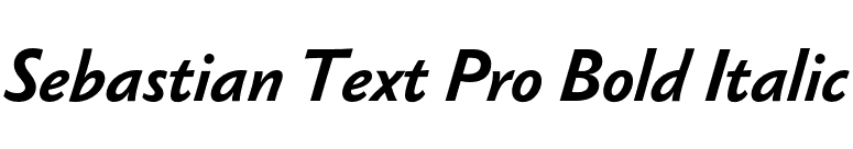 Sebastian Text Pro Bold Italic font preview