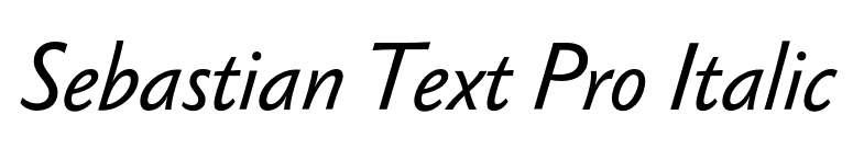 Sebastian Text Pro Italic font preview