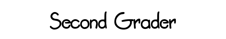 Second Grader font preview