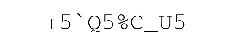 SecretCode font preview