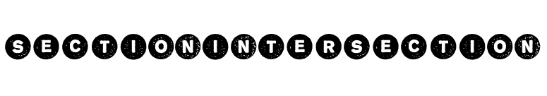 SectionIntersection font preview